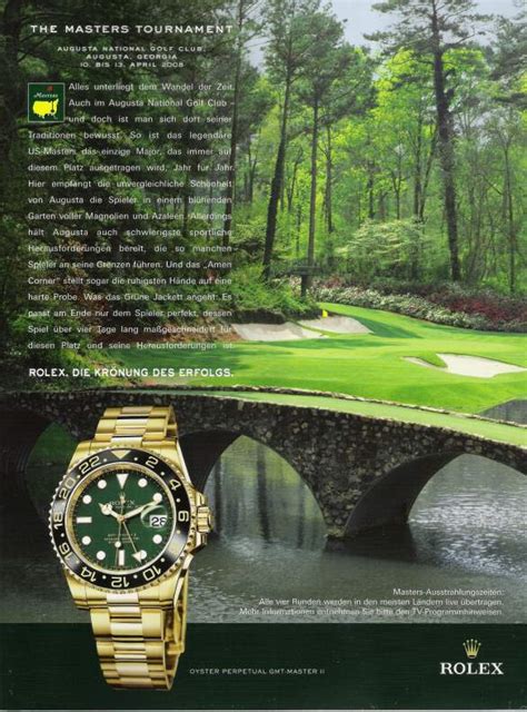 rolex golf commercial 1997|the masters Rolex.